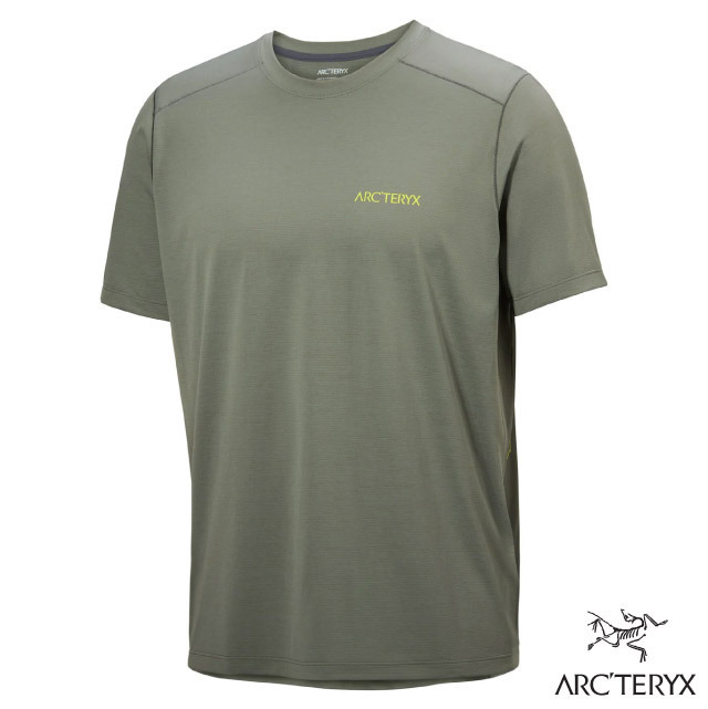 【ARCTERYX 始祖鳥】男 Cormac Arc Bird 吸濕排汗透氣短袖圓領衫/X000009721 糧草雜綠✿30E010